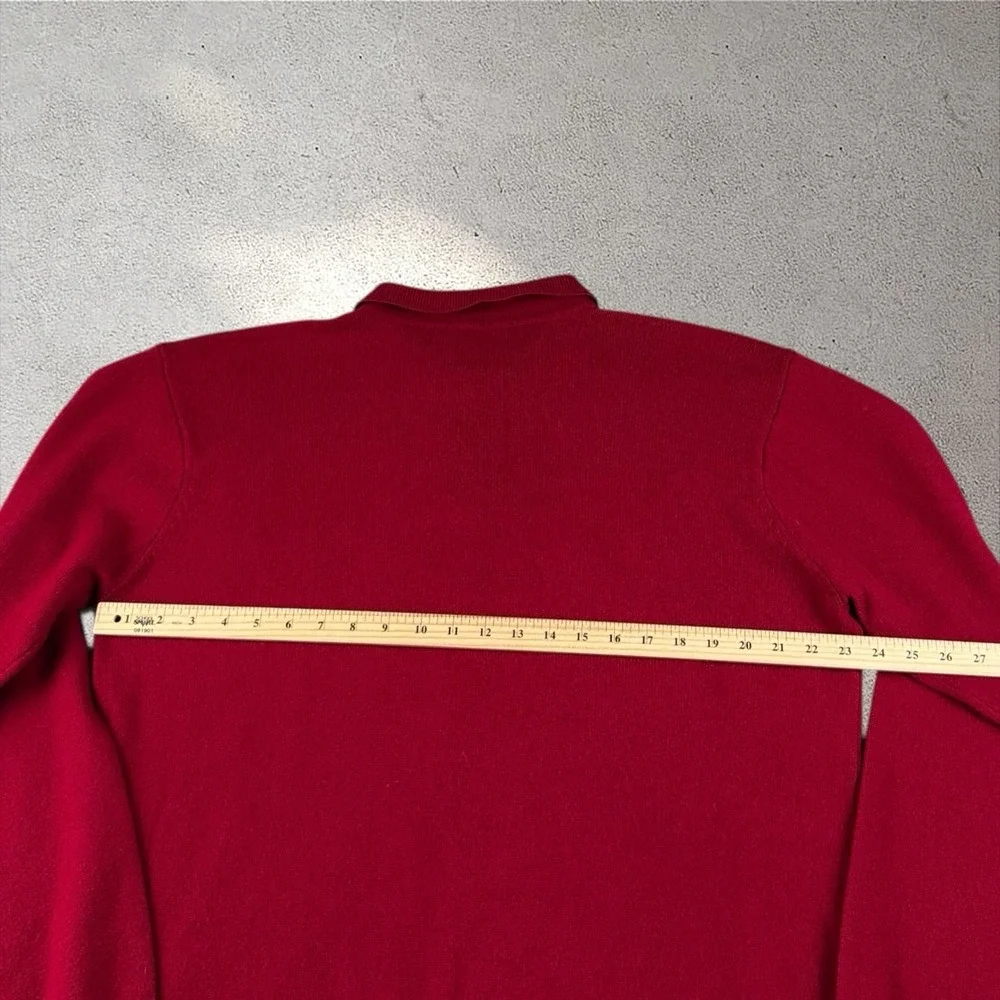 Vintage Polo Ralph Lauren Sweater‎ Mens XL Red Lambs Wool Knit Hong Kong